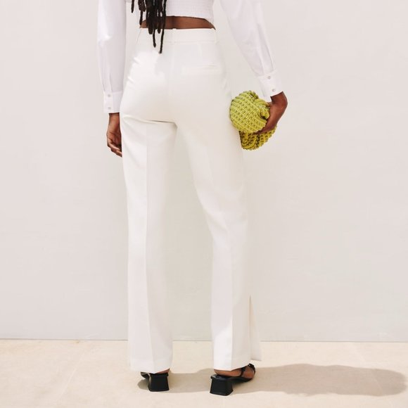 NWT ZARA White High Waist Pants - Picture 7 of 8